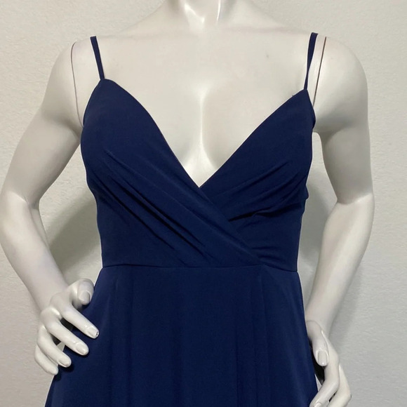 Brideside "NEW" Navy Blue Kat Sweetheart V-Neck Sleeveless Maxi Dress Size 0 - Picture 3 of 10